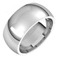Sterling Silver Domed Comfort Fit Wedding Band, 9 mm Wide