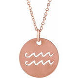 Zodiac Disc 16-18" Necklace
