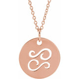Zodiac Disc 16-18" Necklace