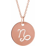 Zodiac Disc 16-18" Necklace