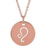 Zodiac Disc 16-18" Necklace