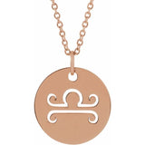 Zodiac Disc 16-18" Necklace