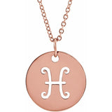 Zodiac Disc 16-18" Necklace