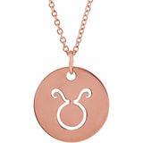 Zodiac Disc 16-18" Necklace