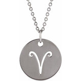 Zodiac Disc 16-18" Necklace