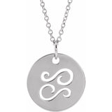 Zodiac Disc 16-18" Necklace