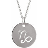 Zodiac Disc 16-18" Necklace