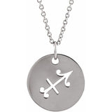 Zodiac Disc 16-18" Necklace