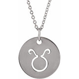 Zodiac Disc 16-18" Necklace