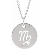 Zodiac Disc 16-18" Necklace