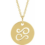 Zodiac Disc 16-18" Necklace