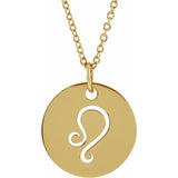 Zodiac Disc 16-18" Necklace