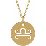 Zodiac Disc 16-18" Necklace