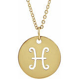 Zodiac Disc 16-18" Necklace