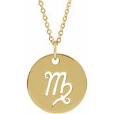 Zodiac Disc 16-18" Necklace