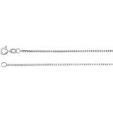 Sterling Silver 1.3 mm Diamond Cut Box Chain