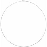 Rhodium Plated Sterling Silver 1 mm Wheat Chain