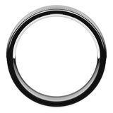 Sterling Silver Milgrain Concave with Edge Wedding Band, 5 mm Wide
