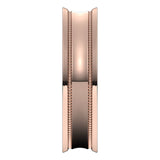 10K Rose Gold Milgrain Concave with Edge Wedding Band, 5 mm Wide