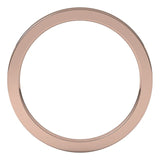 14K Rose Gold Flat Comfort Fit Wedding Band, 1.5 mm Wide