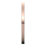 14K Rose Gold Flat Comfort Fit Wedding Band, 1.5 mm Wide