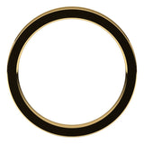 18K Yellow Gold Flat Comfort Fit Wedding Band, 2.5 mm Wide