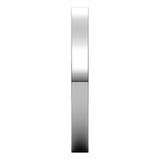 Palladium Flat Comfort Fit Wedding Band, 2.5 mm Wide