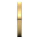 10K Yellow Gold Flat Comfort Fit Wedding Band, 2.5 mm Wide