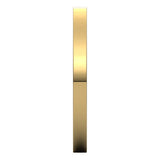 10K Yellow Gold Flat Comfort Fit Wedding Band, 2 mm Wide