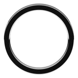 18K White Gold Flat Comfort Fit Wedding Band, 3 mm Wide