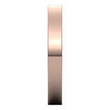 18K Rose Gold Flat Comfort Fit Wedding Band, 3 mm Wide