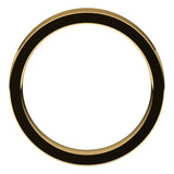 14K Yellow Gold Flat Comfort Fit Wedding Band, 4 mm Wide
