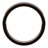 10K Rose Gold Flat Comfort Fit Wedding Band, 4 mm Wide
