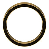18K Yellow Gold Flat Comfort Fit Wedding Band, 6 mm Wide