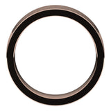 10K Rose Gold Flat Comfort Fit Wedding Band, 6 mm Wide