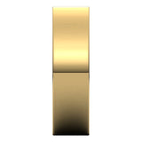 14K Yellow Gold Flat Comfort Fit Wedding Band, 6 mm Wide