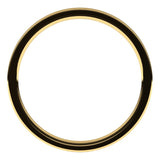 18K Yellow Gold Flat Comfort Fit Light Wedding Band, 1 mm Wide