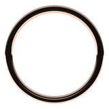10K Rose Gold Flat Comfort Fit Light Wedding Band, 1 mm Wide
