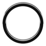 14K White Gold Flat Comfort Fit Wedding Band, 5 mm Wide