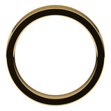 18K Yellow Gold Flat Comfort Fit Wedding Band, 5 mm Wide