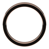 10K Rose Gold Flat Comfort Fit Wedding Band, 5 mm Wide
