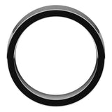 18K White Gold Flat Comfort Fit Wedding Band, 7 mm Wide