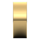 10K Yellow Gold Flat Comfort Fit Wedding Band, 8 mm Wide