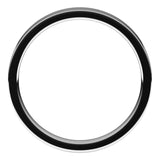 18K White Gold Flat Comfort Fit Light Wedding Band, 3 mm Wide