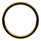 18K Yellow Gold Flat Comfort Fit Light Wedding Band, 3 mm Wide