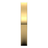 14K Yellow Gold Flat Comfort Fit Light Wedding Band, 3 mm Wide