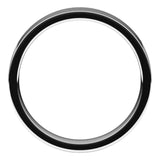 Platinum Flat Comfort Fit Light Wedding Band, 4 mm Wide