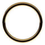 18K Yellow Gold Flat Comfort Fit Light Wedding Band, 4 mm Wide