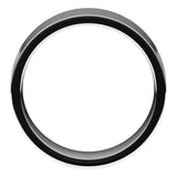 Sterling Silver Flat Comfort Fit Light Wedding Band, 7 mm Wide