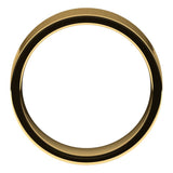 18K Yellow Gold Flat Comfort Fit Light Wedding Band, 7 mm Wide
